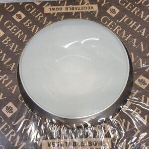 Johann Haviland Silver‎ Wheat Serving Vegetable Bowl Bavaria Germany 7"